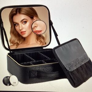 Black Makeup Organizer Bag